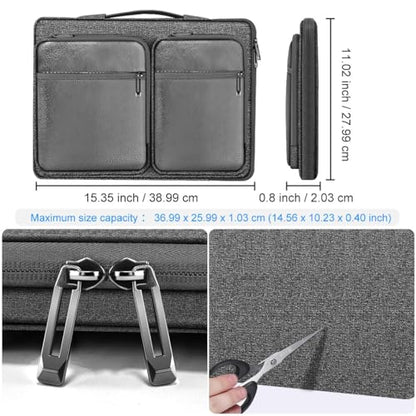 ZINZ 360 Protective Laptop Case 15" 15.6" 16" Sleeve, Water-Resistant Handbag with Straps Compatible with 16" MacBook Neo, MacBook Pro Air 16"/15", XPS 16" and Most 15" 15.6" 16" Notebooks,G01Y03 - color: G01y03, size: 15"-16"