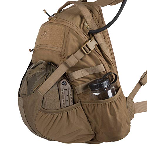 Helikon-Tex RAIDER 20 L Tactical Backpack, Black – Cordura MOLLE Daypack with Hydration Sleeve & Rain Cover - color: Black