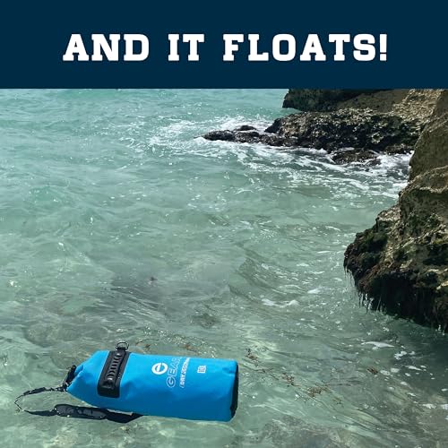 Enthusiast Gear Insulated Dry Bag Floating Cooler – 10L / 15L / 25L Roll Top, Leak Proof, Waterproof, Collapsible, with Padded Shoulder Strap - Perfect for Kayaking Fishing Beach - color: Black, size: 10 Liter