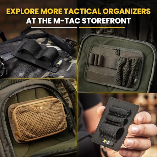 M-Tac Mesh Organizer Pouch with Hook & Loop Backing, EDC Tactical Admin Pouch, Backpack Organizer Insert, Small Gear Utility Bag - color: Multicam