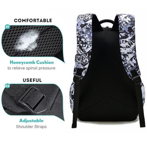School Backpack for Boys, Kids Backpacks Laptop Backpack with USB Charging Port, Lightweight Bookbag for Elementary Middle School Bags Waterproof Travel Backpack - style: Skateboard-3