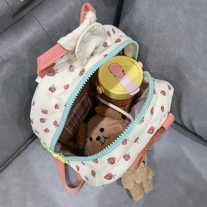 toddler backpacks for girls 2-4 strawberry mini preschool backpack cute kindergarten backpack（pink） - style: Strawberry