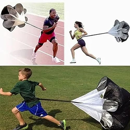 Running Speed Chute Resistance Parachute, 57.17in Sprint Power Soccer Trainer with Adjustable Strap for Soccer Football Acceleration Training
