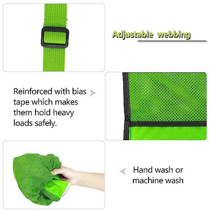 BeeGreen Mesh Drawstring Bag Swim Backpack for Beach Pool Sports Gym Draw String Cinch Bags for Swimming Soccer Basketball Gear Light Green - color: Fruit Green, style: Mesh Bag