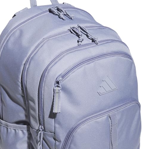 adidas Prime 7 Backpack for Laptop, School and Travel, 37L - color: Silver Violet Purple/Grey Four