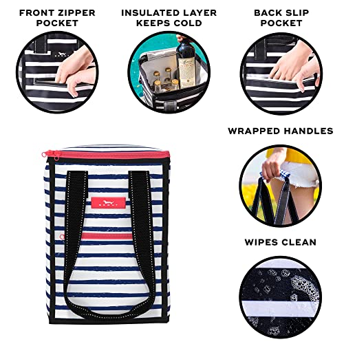 SCOUT Pleasure Chest - Soft, Lightweight, Insulated Cooler, Fits 5 Wine Bottles, Cooler for Beach, Pool, Boat, and Picnics - color: Ship Shape