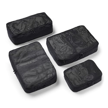 July Packing Cells, 4 Set Packing Cubes, Luggage Organizer Bags, Charcoal - color: Charcoal