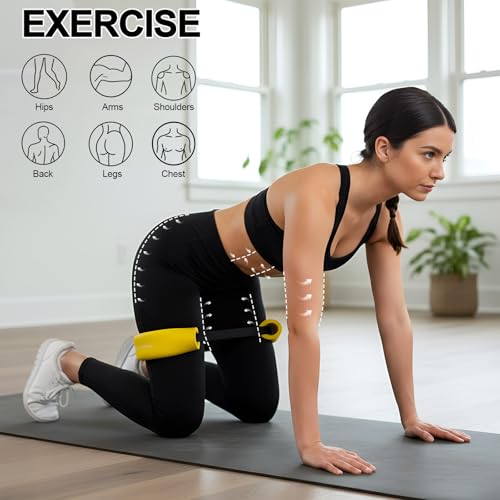 Soulchen 3 Pcs Hip Core System Resistance Bands 20/40/60 Lbs Loop Booty Glute Bands for Working Out to Stretch Strengthen Legs Hips Exercise Equipment for Women Men Adults