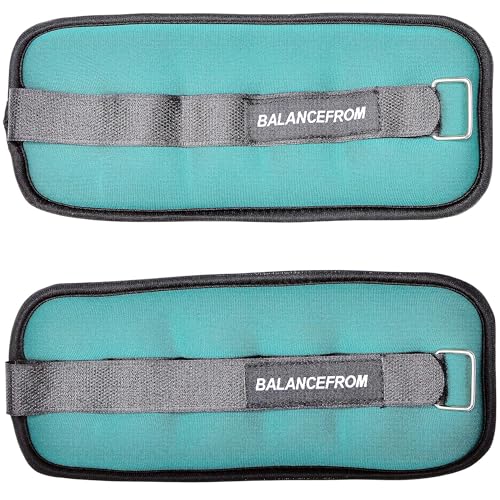 Fitvids Fully Adjustable Ankle Wrist Arm Leg Weights, 1-20LBS, Multiple Options - style: 1.5 lbs each (3-lb pair), Green