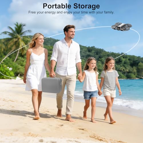 Carrying Case for DJI Neo 2 Accessories, Hard Shell Travel Storage Bag Compatible with DJI Goggles N3, RC Motion 3, Batteries & Charger Hub – Shoulder Protection Box
