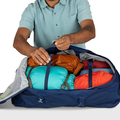 Osprey Farpoint 70L Men's Travel Backpack - Large Adjustable Travel Bag with Detachable Daypack, Antique Blue - color: Antique Blue, style: 70l
