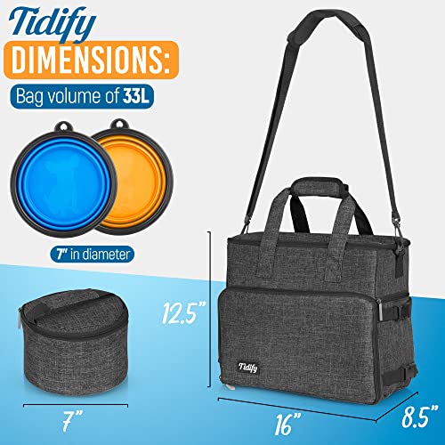 Customized Dog Travel Bag - You Name It and We Make It, Your Own Personalized Pet Travel Bag, Make It Special for You and Your Pet. (Dark Grey) - color: Personalized Charcoal