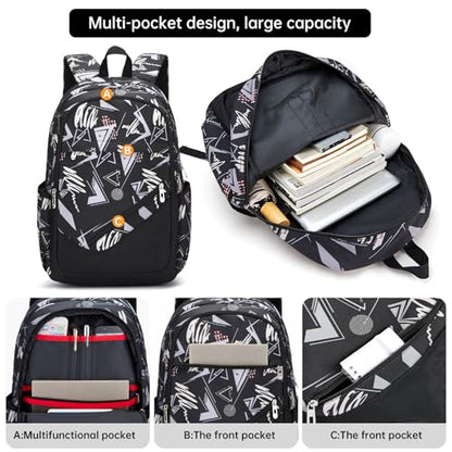 Travel Laptop Backpack, Business Slim Sturdy Water Resistant School Backpack, Gift for Men & Women, Fits 15.6 Inch Notebook - color: Popular Black