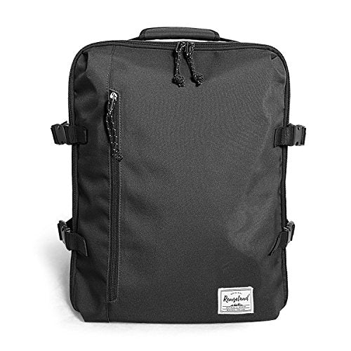 New Business Trip Backpack 21L Flight Approved Carry on Daypack 15-inch Laptop Notebook, Travel Commute Gym Sport, All Black - color: G-black