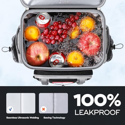 Maelstrom 35/50 Can Insulated Backpack Cooler, Leakproof Soft Lunch Ice Bag - color: Black, size: 35 Can