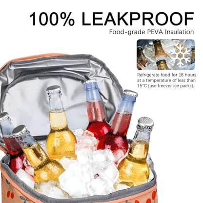 Cooler Backpack Insulated Leak Proof,Small Soft Coolers Bag for Men and Women Camping,Travel,Beach,Hiking,Picnic - color: Brown