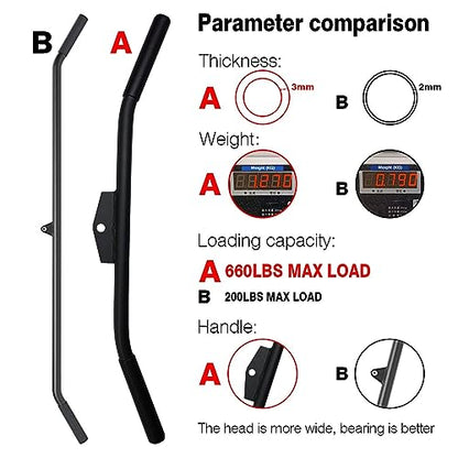 Lat Pulldown Attachments for Cable Machine, 29/39/ 48 Inch Wide Grip Lat Pull down Bar with Non-slip Handle, Lat Bar for Home Gym Tricep Bar Training - color: Combo-1