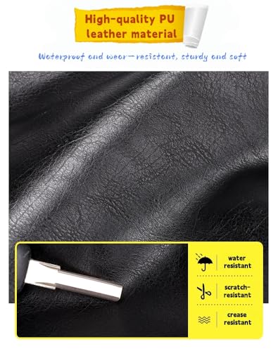 Soft leather backpack, casual PU backpack men women. USB charging port. Suitable for work, commuting, traveling, etc. Waterproof. (Brown) - color: Brown