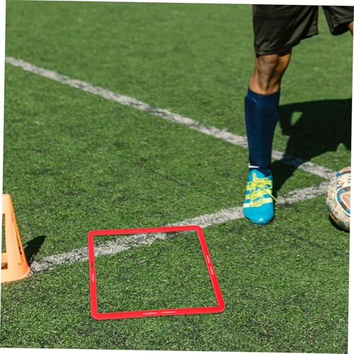 Toyvian 6pcs Portable Agility Rings for Soccer Training Multi Function Football Exercise Circles for Enhanced Flexibility and Footwork for Sports Activities