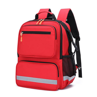 First Responder Bag Trauma Backpack Empty Medical Bag,Medical Emergency Kits Storage for EMT, EMS, Police, Firefighters - color: Red