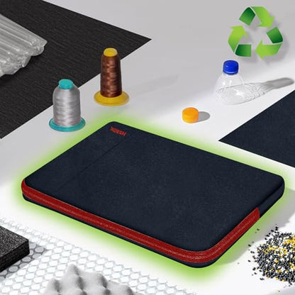 Hseok Laptop Sleeve 15.6 16 inch Case Compatible with MacBook Neo 16, MacBook Pro 16" M5/M4/M3/M2/M1, MacBook Air Pro 15", XPS 16, Most 15" 15.6" 16" Notebooks,Black&Red - color: B02K02, size: 15.6"