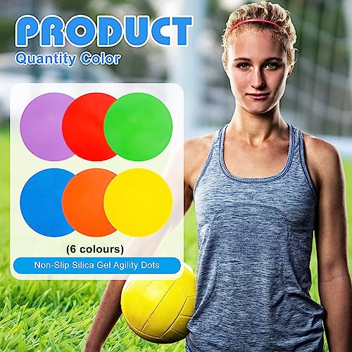 9 inch Spot Markers Flat Field Cones,Non Slip Spot Floor Dots for Soccer Basketball Baseball Sports Speed Agility Training