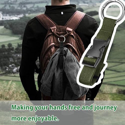 3 Pcs Add a Bag Luggage Straps, Jacket Holder, Make Your Hands Free, Adjustable Suitcase Belt Straps, Travel Accessories for Connecting Luggage or Backpack, Black - color: Black 16cm