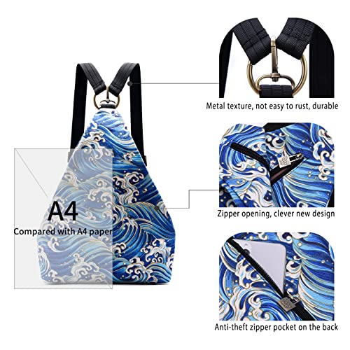 Black Butterfly Premium Backpack for Women, Bohemia Style Fashion Casual Daypack Backpack, Small Backpack Purse (13-blue) - color: 13-blue