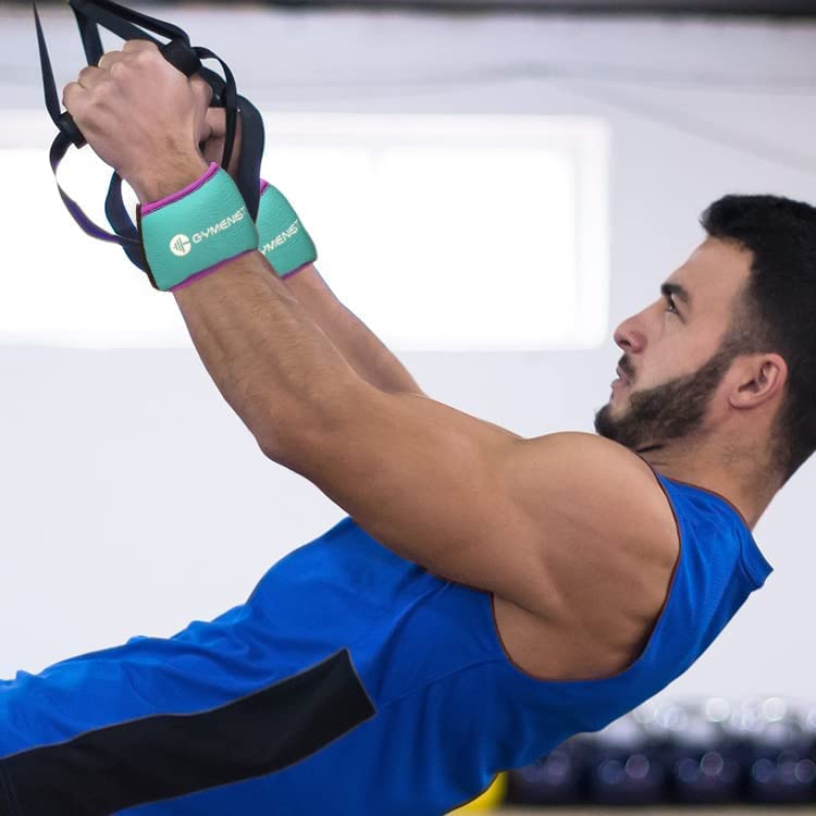 GYMENIST Wrist Weights Running Stylish Bracelet Pair of Weights Set of 2 Jogging Cardio Weight to Strengthen The Hands Forearm - style: 2 Lb (Black - Blue)