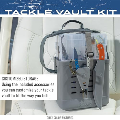 FROGG TOGGS EVA Tackle Vault, Lightweight, Customizable Fishing Tackle Bag - color: White, style: 3700 Kit