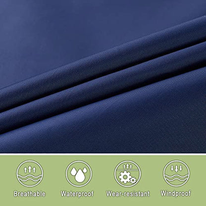 Fashion Hooded Rain Poncho Waterproof Raincoat Jacket with pocket for Women/Men/Adult - color: Blue