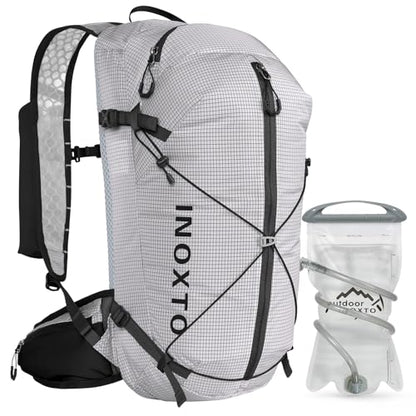 IX INOXTO Hydration Backpack, 20L Multipurpose Hiking Backpack with 2L Water Bladder, Water Backpack Insulated Hydration Pack Ideal for Hiking and Cycling - color: White