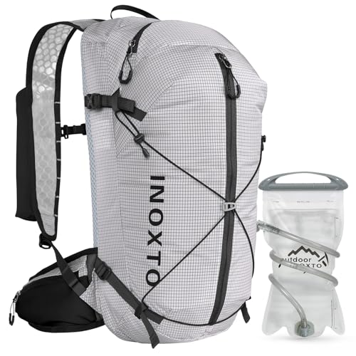 IX INOXTO Hydration Backpack, 20L Multipurpose Hiking Backpack with 2L Water Bladder, Water Backpack Insulated Hydration Pack Ideal for Hiking and Cycling - color: White