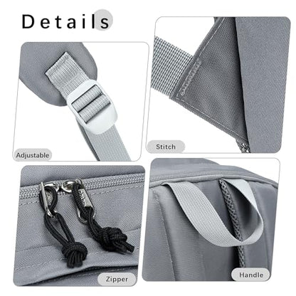 abshoo 32L Backpack for School College Bookbag Middle High School Backpacks Casual Daypack Travel Backpack (Grey) - color: Grey