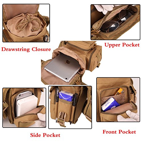 Multi-Purpose Hiking Waist Fanny Pack Running Backpack Outdoors Camping Bike Cycling Shoulder Bag - color: Black