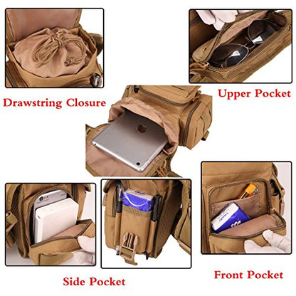 Multi-Purpose Hiking Waist Fanny Pack Running Backpack Outdoors Camping Bike Cycling Shoulder Bag - color: Black