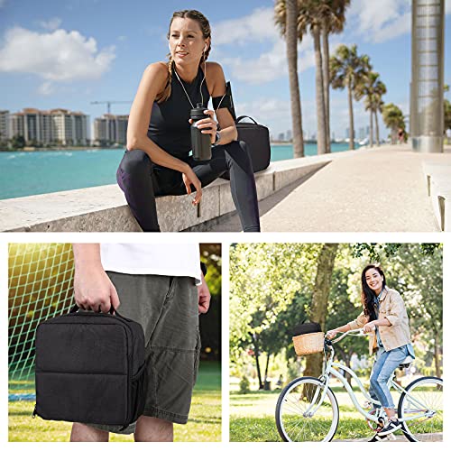 BAIGIO Camera Insert Bag Inner Case High-Capacity Shockproof and Water-resistant DSLR SLR Camera Inner Bag Foldable Protective Bag Inner Camera Organizer with Handle (Black 2) - style: Black Camera Bag Insert