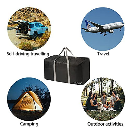Travel Duffle Bag,96L Extra Large Duffel Bag Lightweight,Waterproof Duffle Bag for Men Women,Black - color: Black