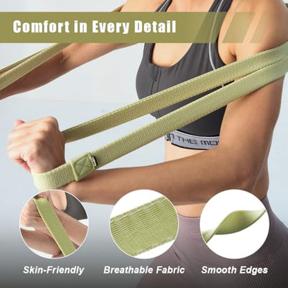 VRTX Fabric Resistance Bands for Men & Women | Long Exercise Band for Workout, Stretch, Yoga, Full Body Training | Soft Mesh Cloth, Non-Slip, High Durability Straps – Single Pack - size: Heavy (65-100 lbs)
