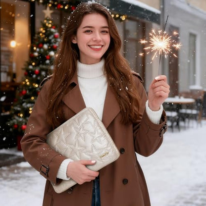 15 16 inch Laptop Sleeve Case for 15" MacBook Pro/Air M5 M4, 16" MacBook Pro M5 M4, 15" Surface Laptop 7, 15" IdeaPad Slim 5i Gen 9, 16" ThinkPad E16, 16" XPS 16, HP Notebook Bag, Champagne - color: Champagne, size: 15-16 inch / Macbook 15 16