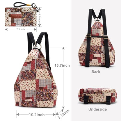Black Butterfly Premium Backpack for Women, Bohemia Style Fashion Casual Daypack Backpack, Small Backpack Purse (26-red Plus) - color: 26-red Plus