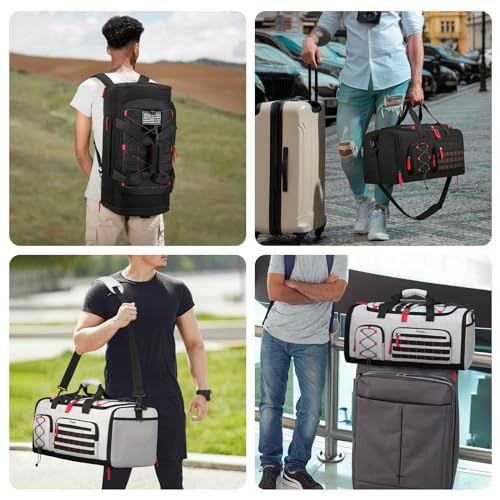 BOSSTIN Gym Bag for Men & Women, 45L-50L Expandable Sports Duffle Bag - color: Grey
