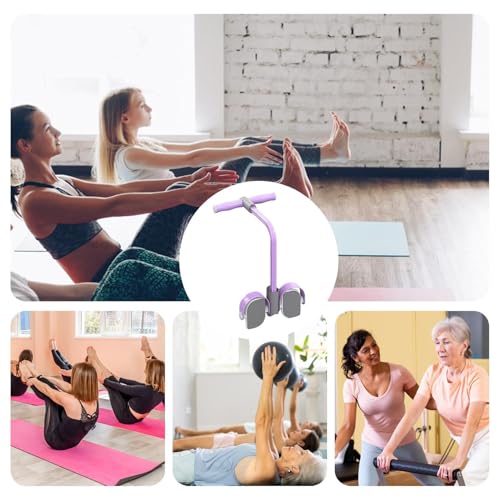Leg Stretching Pedal Pull Rope - 6 Tube Resistance Fitness Band Trainer, Multifunction Strength Builder Tool, Elastic Workout Device | Home Gym Full Body Training Yoga Stretching Conditioning Use