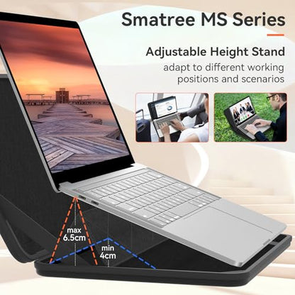 Smatree MS20T Hard Protective 13.3 inch Laptop Sleeve Case Compatible for Lenovo Chromebook Duet 5, Waterproof and Anti-Shock Case - color: Black, size: 13.3 inch/MS20T/Size: 32*20.3cm