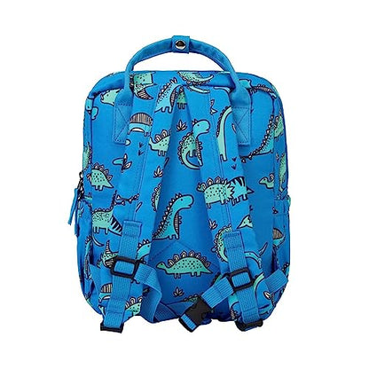 Cute Preschool Backpack Toddler School Book Bag for Girls Boys Kids Kindergarten Nursery Travel Bag with Chest Strap(13.5inch, Blue Dinosaur) - color: Blue Dinosaur, size: 13.5inch