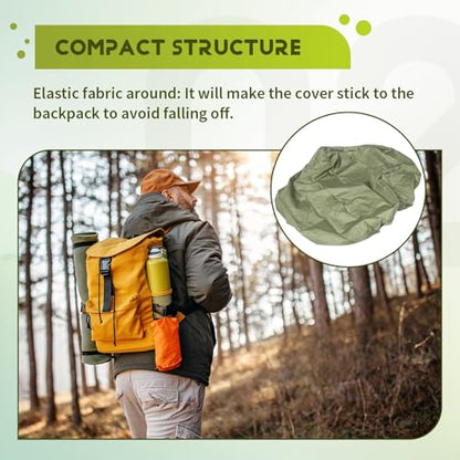 100L Backpack Rain Cover Waterproof Bag Dust Hiking Travel Camping Bags Portable Large, Green