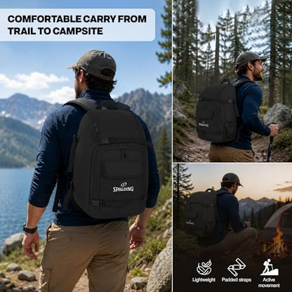 Spalding 50L Camping & Hiking Backpack for Men, Women