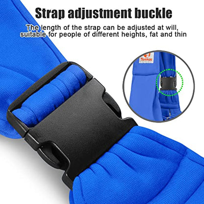 Tomkas Small Dog Cat Sling Carrier Puppy Purse Travel Wrap Soft Crossbody Pet Bag (Royal Blue, M - Zip Pocket & Adjust Strap) - color: Royal Blue