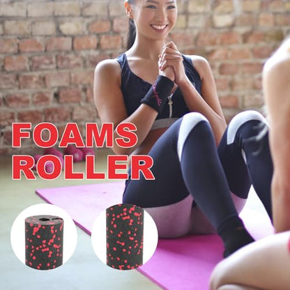 Happyyami Mini Foam Roller for Yoga and Fitness Lightweight Massage Column for Muscle Relief Backbend Support Non-Slip Design for Home Use and Travel