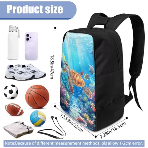 Basketball Backpack With Separate Ball Compartment And Shoes Fit Basketball Volleyball Football - color: Turtle